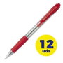 Pilot Super Grip Bolígrafo Retráctil Rojo (Set de 12)